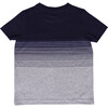Yarn Dye Short Sleeve Pocket Tee, Blue and Grey - T-Shirts - 2
