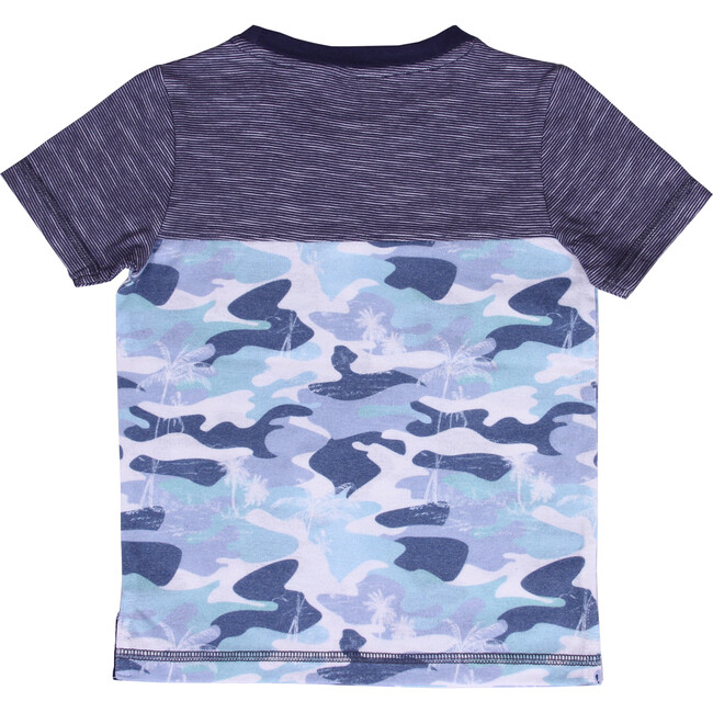 Camo Pocket Short Sleeve Tee, Lake Blue - T-Shirts - 2
