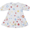 Mini Evelyn Dress, Chalk Floral Optic White Multi - Dresses - 1 - thumbnail