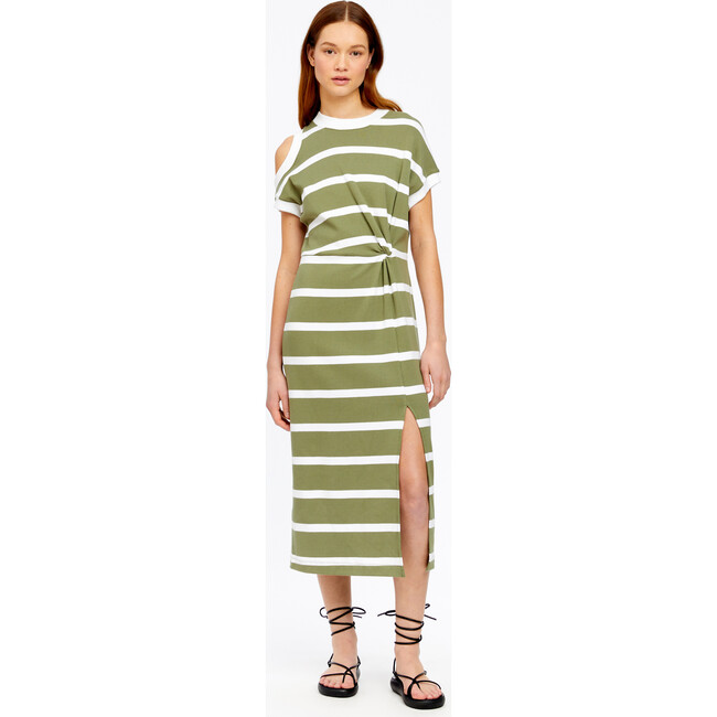 Women's Charlie Dress, Moss/Optic White - Dresses - 2