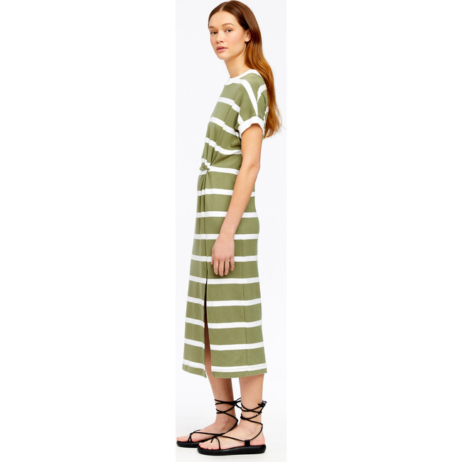 Women's Charlie Dress, Moss/Optic White - Dresses - 3
