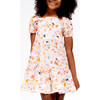 Mini Cynthia Dress, Expressionist Carnations Pink Salt Multi - Dresses - 3