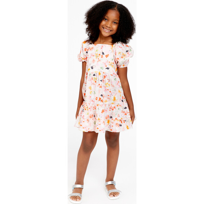 Mini Cynthia Dress, Expressionist Carnations Pink Salt Multi - Dresses - 4
