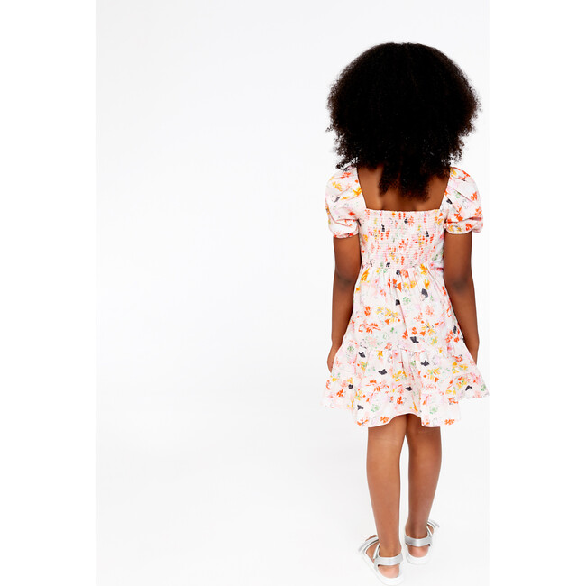 Mini Cynthia Dress, Expressionist Carnations Pink Salt Multi - Dresses - 5