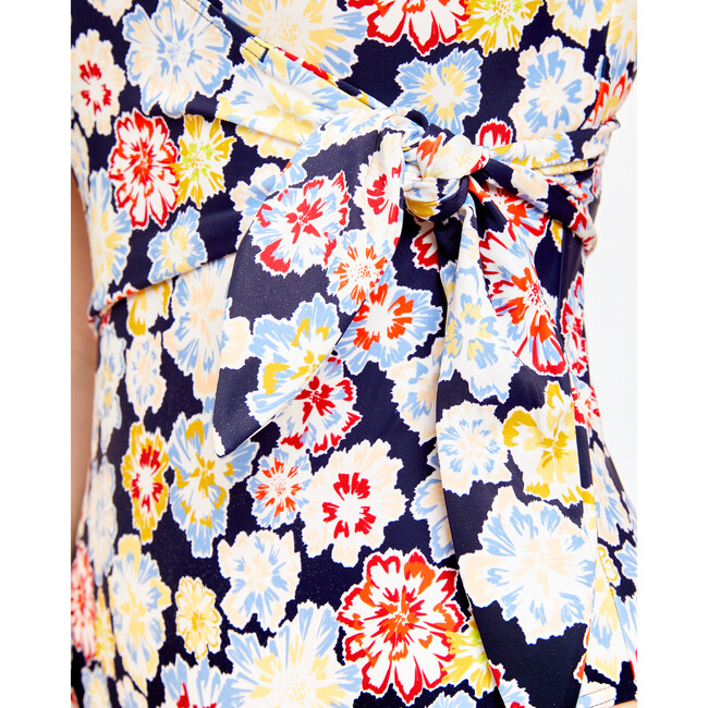 Women's Kelly Wrap One-Piece, Chalk Floral Marine Navy Multi - One Pieces - 6