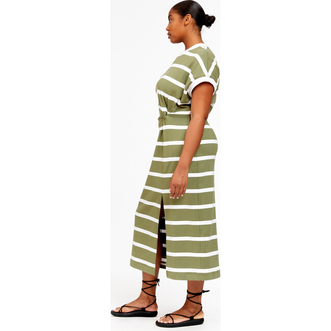 Women's Charlie Dress, Moss/Optic White - Dresses - 7