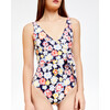 Women's Kelly Wrap One-Piece, Chalk Floral Marine Navy Multi - One Pieces - 7