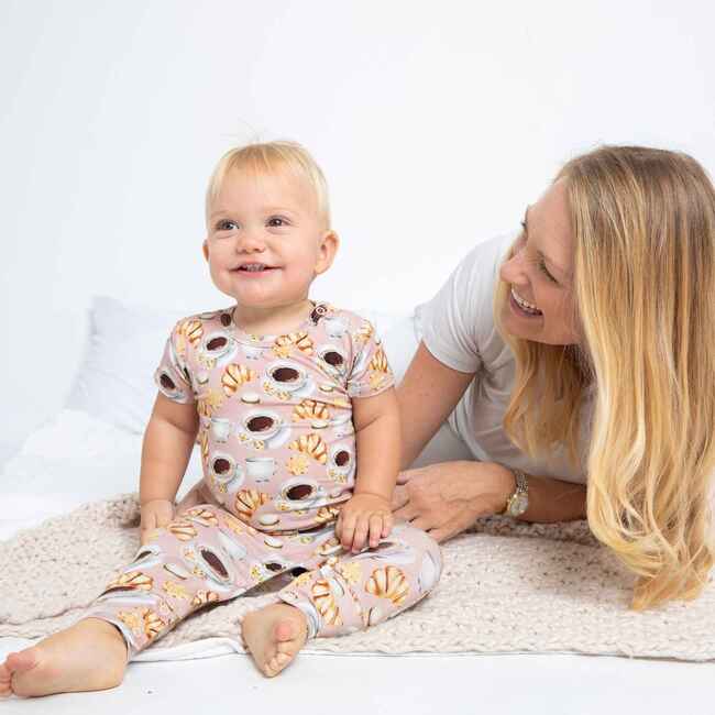 Hazel Snapped Romper, Tan - Rompers - 3