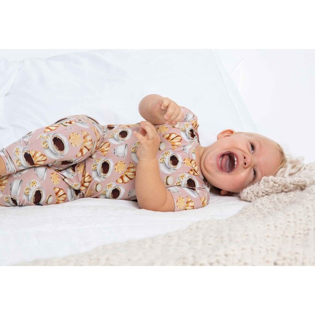 Hazel Snapped Romper, Tan - Rompers - 4