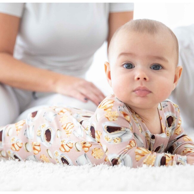 Hazel Footie, Tan - Pajamas - 2