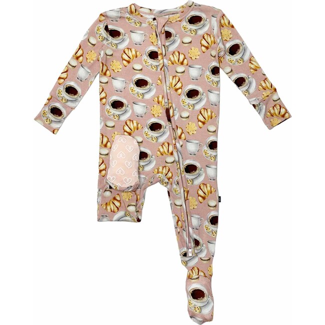 Hazel Footie, Tan - Pajamas - 3