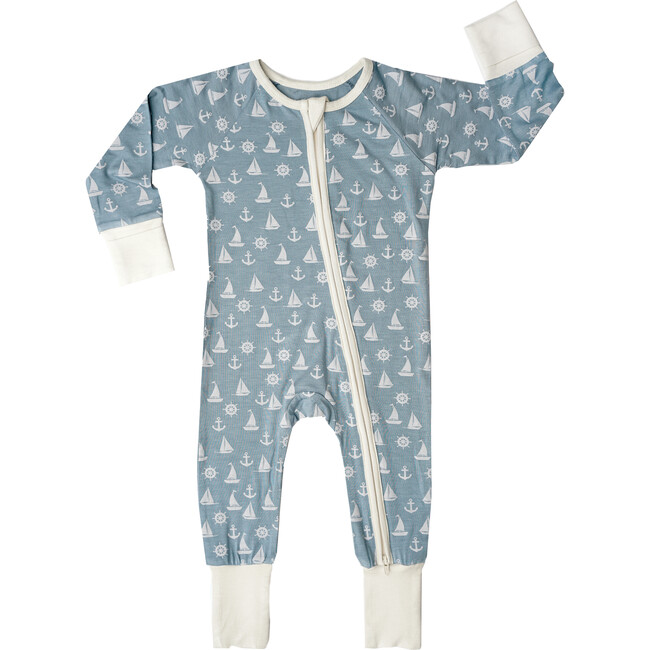 Anchor's Away Bamboo Baby Converible Footie Romper Pajama