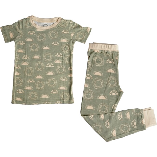 Celestial Bamboo Toddler Short Sleeve Pajama 2 piece Set