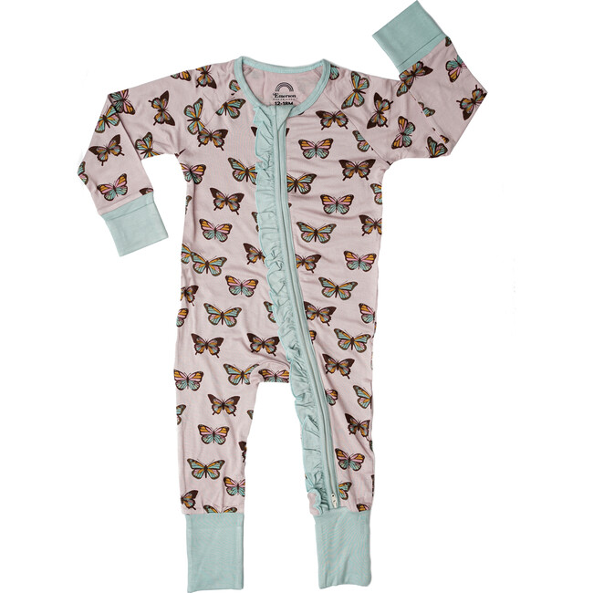 Flutterby Bamboo Baby Convertible Footie Romper Pajama - Footie Pajamas - 1