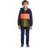 Colorblock Raincoat, Navy - Jackets - 2