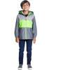 Colorblock Raincoat, Grey - Jackets - 2