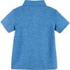 Heathered Polo, Blue - Polo Shirts - 3