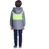 Colorblock Raincoat, Grey - Jackets - 3