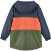 Colorblock Raincoat, Navy - Jackets - 5