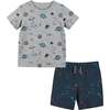 Baby Space Tee Set, Multi - T-Shirts - 1 - thumbnail