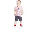 Baby Dino Skeleton Tee Set, Red - T-Shirts - 2