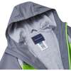 Colorblock Raincoat, Grey - Jackets - 5
