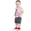 Baby Dino Skeleton Tee Set, Red - T-Shirts - 3