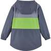 Colorblock Raincoat, Grey - Jackets - 6