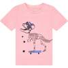 Baby Dino Skeleton Tee Set, Red - T-Shirts - 4