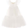 Beckwith Ruffle Dress, White - Dresses - 2 - thumbnail