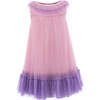 Sleeveless Ruffle Tulle Dress, Pink - Dresses - 1 - thumbnail