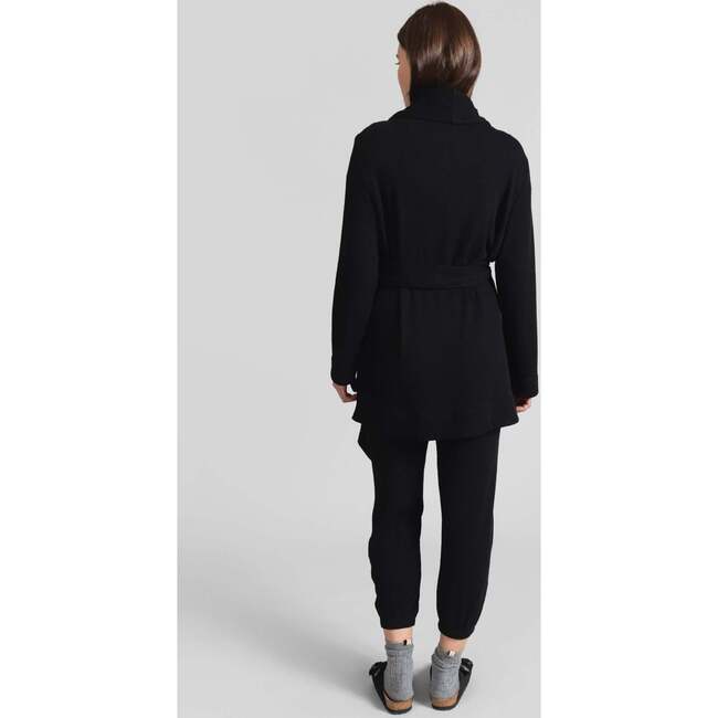 Women's Willow Waffle Robe Set, Black - Loungewear - 4