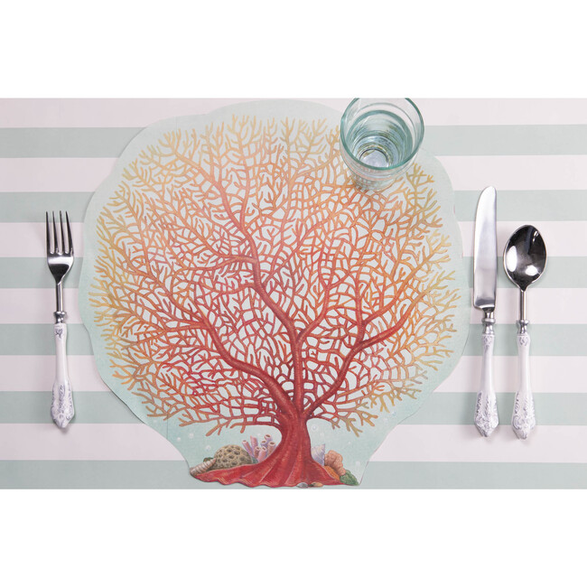 Die-Cut Coral Placemat, Multi - Paper Goods - 3