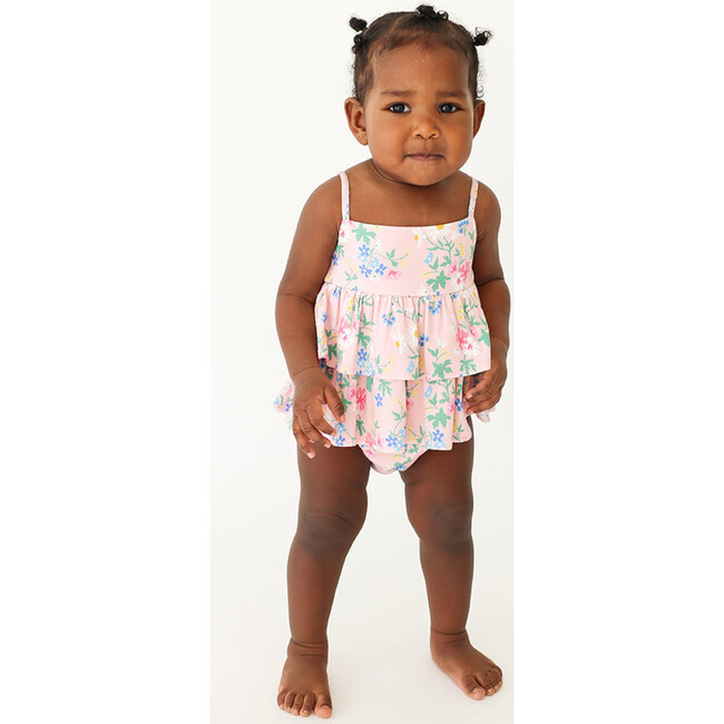 Basic Ruffled Spaghetti Romper, Nicole - Onesies - 3