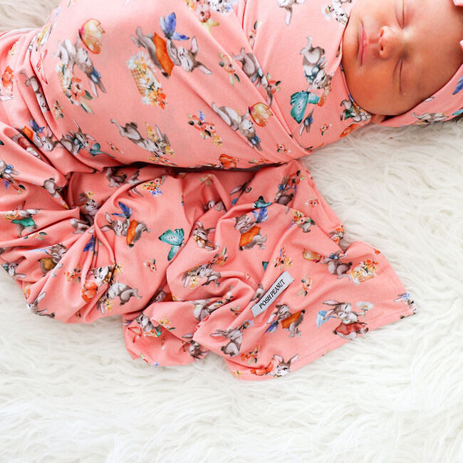 Infant Swaddle and Headwrap Set, Betty - Swaddles - 3