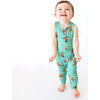 Henley Racerback Romper, Arlo - Onesies - 2