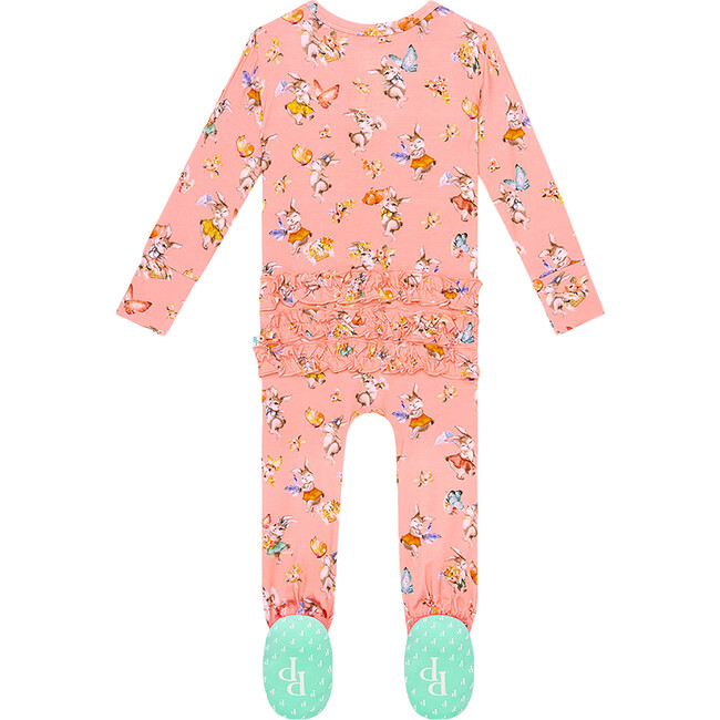Footie Ruffled Zippered One Piece, Betty - Pajamas - 2