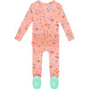 Footie Ruffled Zippered One Piece, Betty - Pajamas - 2