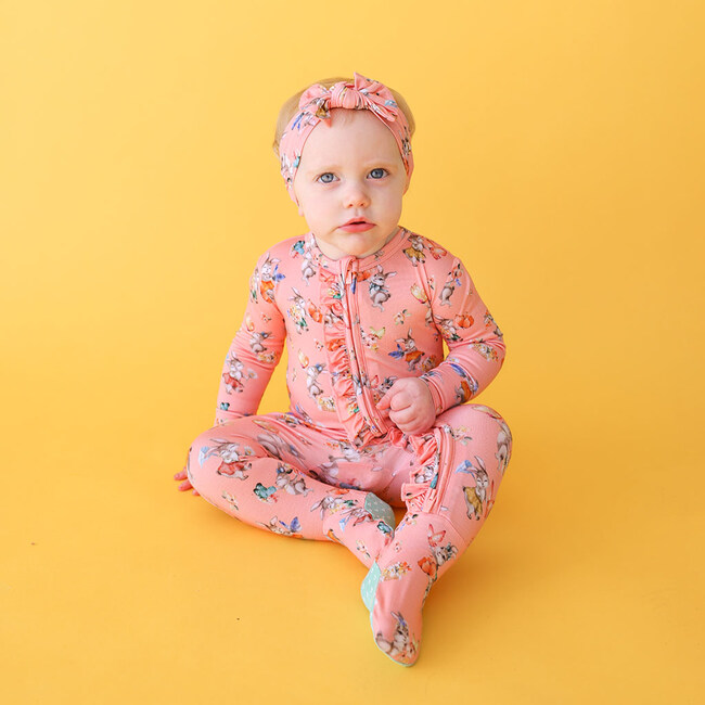 Footie Ruffled Zippered One Piece, Betty - Pajamas - 3