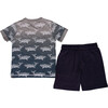 Origami Ombre Whale 2 Piece Set, True Navy - Mixed Apparel Set - 2 - thumbnail