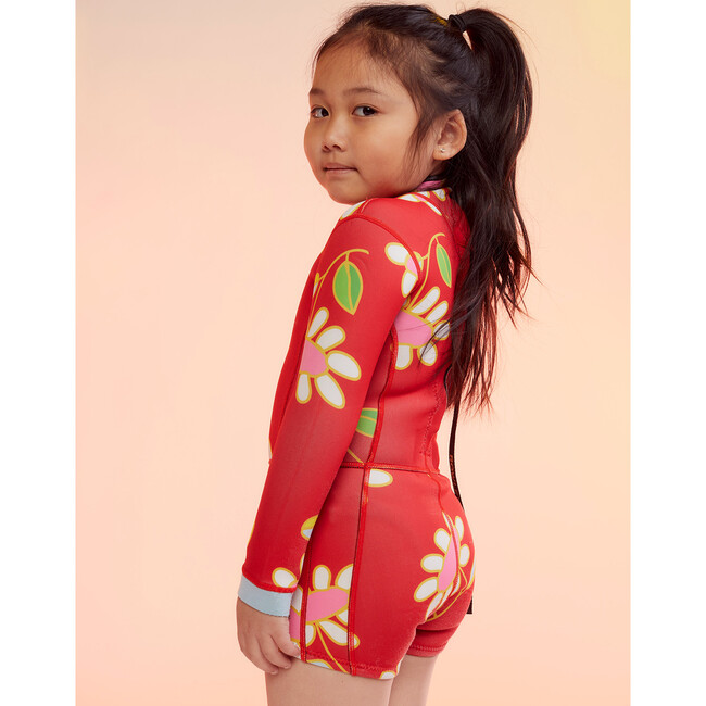Kid Wetsuit, Red Floral