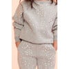 Kid Rhinestone Jogger, Heather Grey - Pants - 4