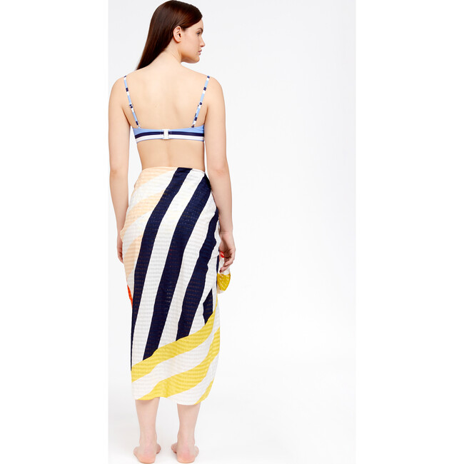 Women's Elora Sarong, Geo Print Marine Navy Multi - Cover-Ups - 4