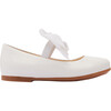 Patent Baby Bow Flats, White - Flats - 2