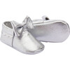 Bow Booties, Silver - Booties - 1 - thumbnail