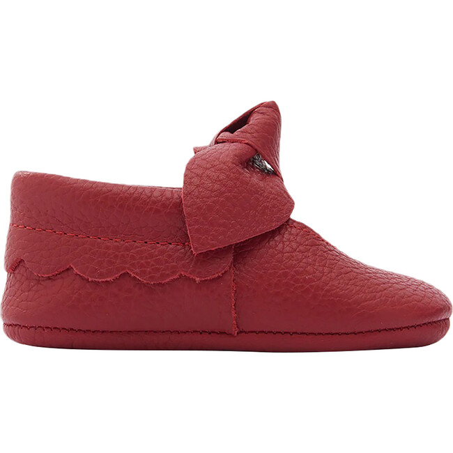 Bow Mary Jane Booties, Red