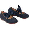 Baby Bow Flats, Navy - Flats - 1 - thumbnail