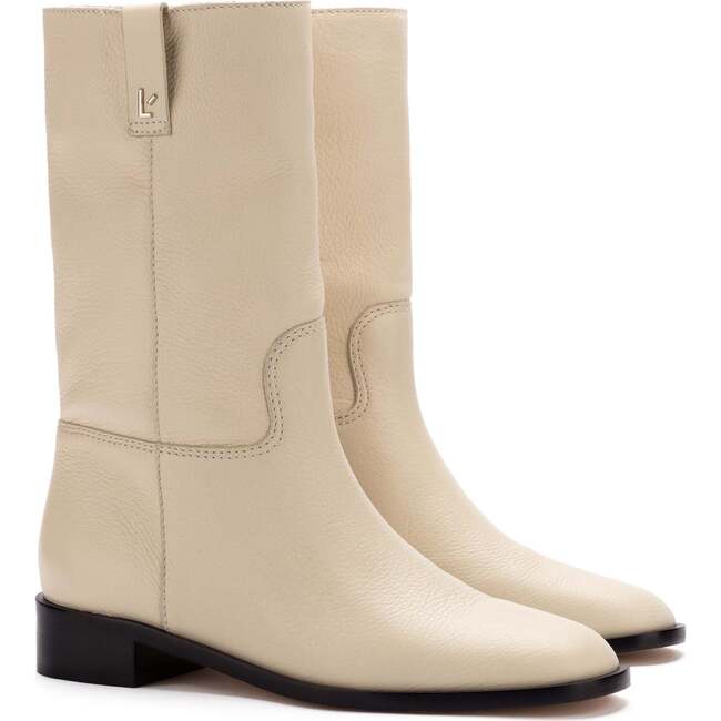 Women's Barb Boot, Ivory - Boots - 4