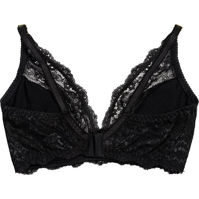 Women's Lace Nursing Bralette, Black - Nursing Bra - 5
