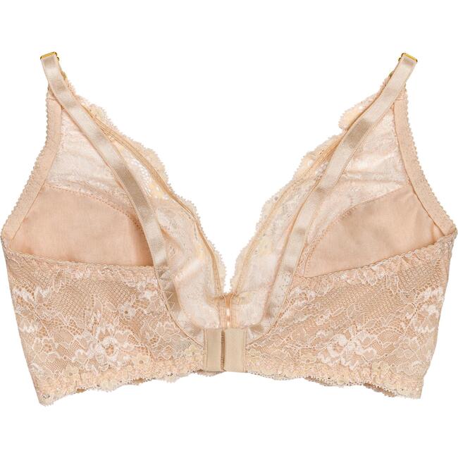 Women's Lace Nursing Bralette, Nude - Nursing Bra - 5